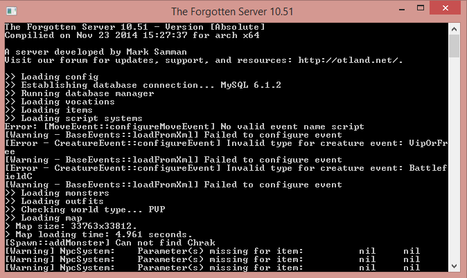 Compilando OTServ TFS 1.0/1.2 – Ubuntu 14.04 64bits